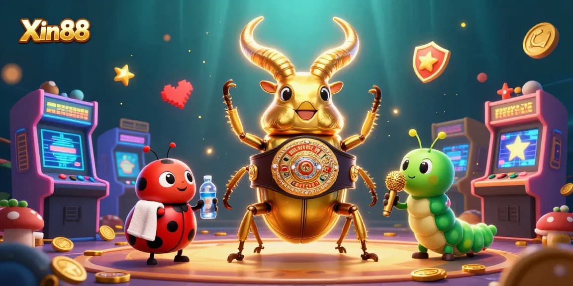 Engage in exciting slots and jackpots with Xin88 featuring vibrant characters and casino elements.