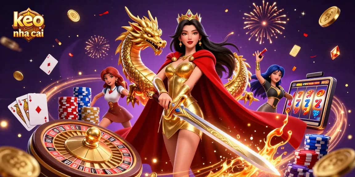 Engage in thrilling bets with keo nha cai showcasing games, dazzling coins, and spectacular casino vibes.