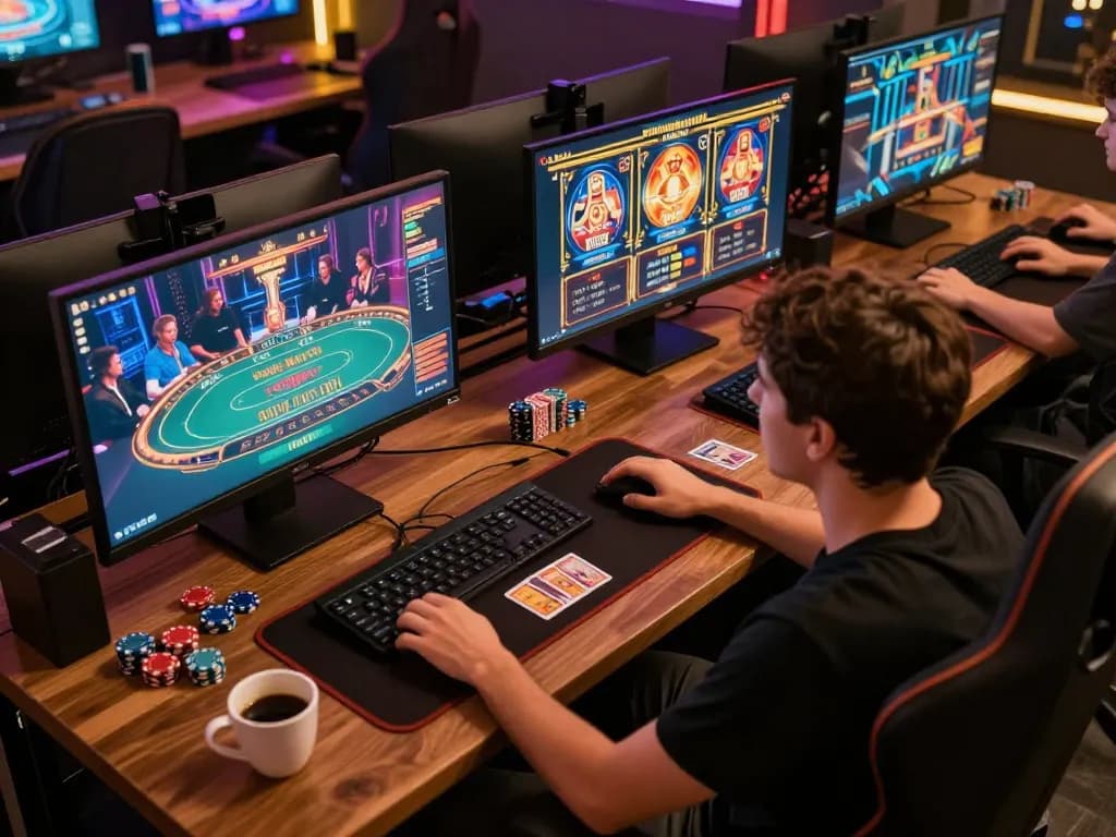 Engaging in thrilling GAME ONLINE experience with live dealer and slots on multiple screens