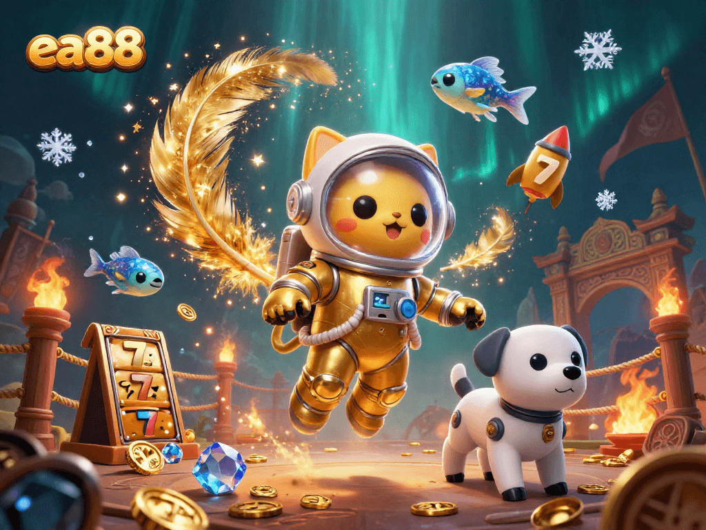 Experience thrilling gaming wins with EA88's dynamic golden casino adventure.