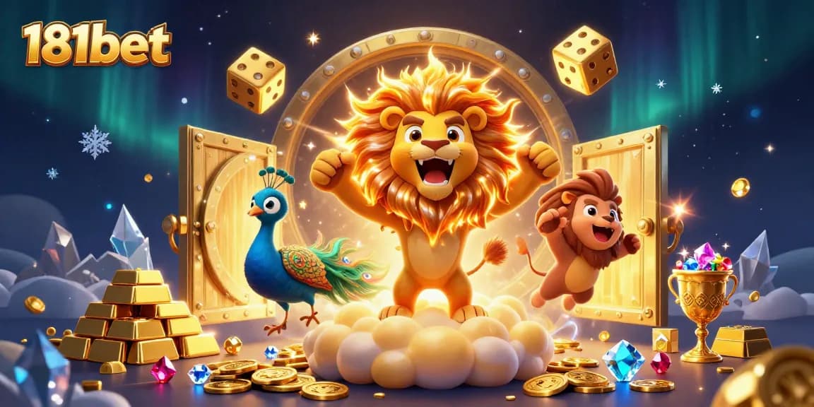 Engage in thrilling gaming adventures at 181bet with vibrant 3D casino elements and rich treasures.
