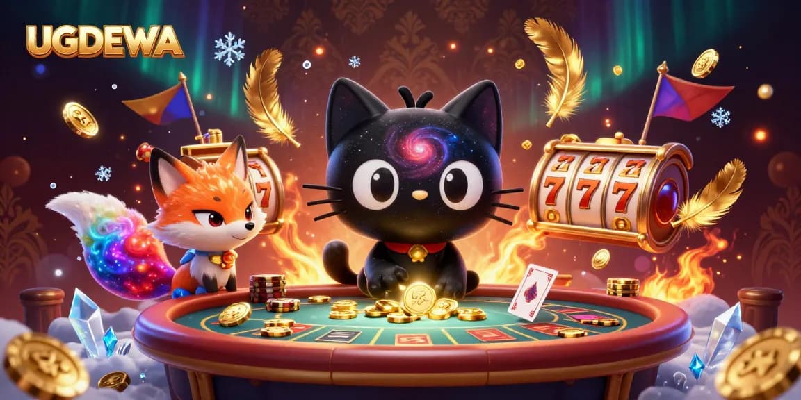 Engage with UGDEWA's vibrant cosmic casino world while playing slots at your fingertips.
