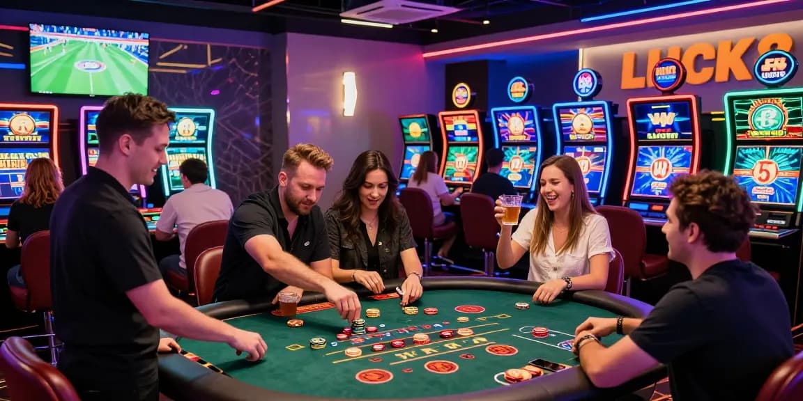 LUCK8 online casino experience with diverse players enjoying vibrant games and engaging atmosphere.