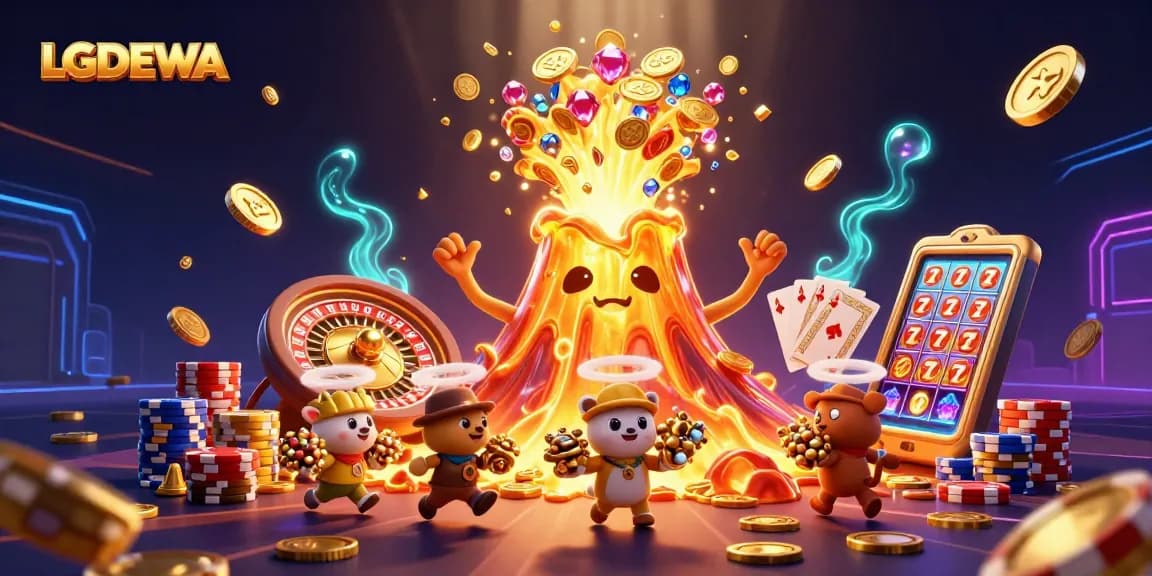 Experience thrilling wins with LGODEWA's colorful casino adventure and vibrant treasures.