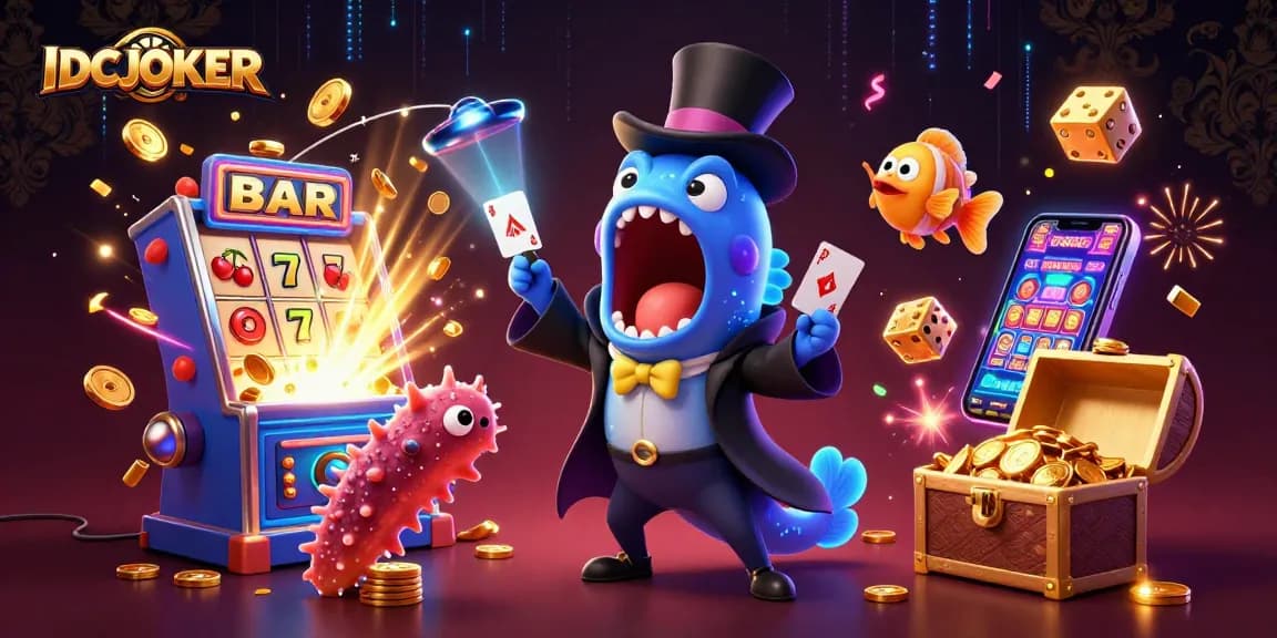 Spin the reels with IDCJOKER's adventure featuring bioluminescent creatures and explosive jackpots.