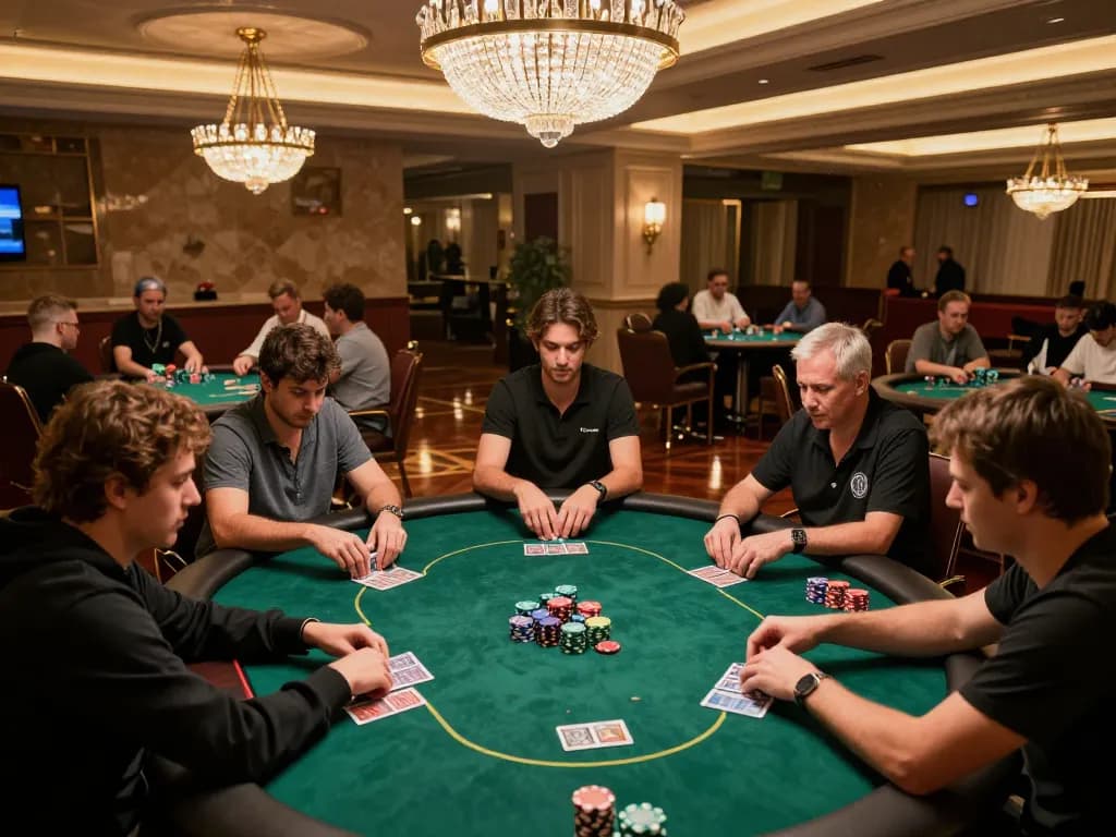 Experience strategic poker gameplay at keonhacaii88's luxurious casino setting