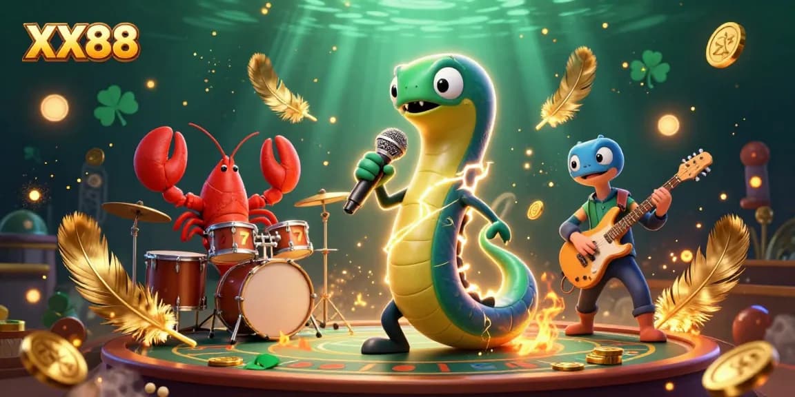 Experience the exhilarating underwater performance at XX88 casino with electrifying characters and rich gaming themes.