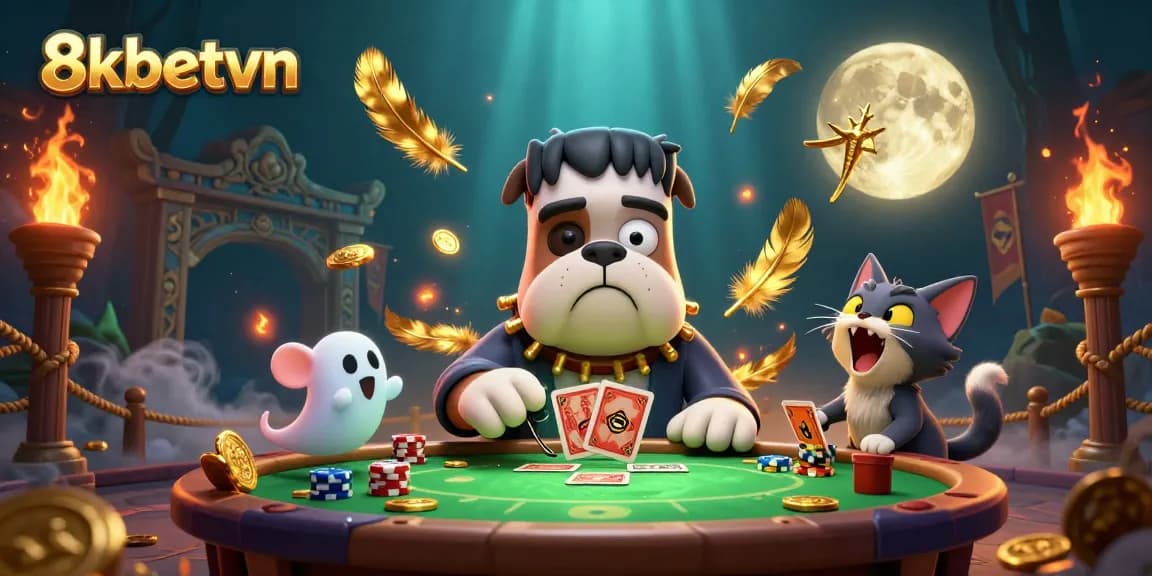 Experience thrilling gameplay with 8kbetvn's enchanting characters and vibrant casino elements.