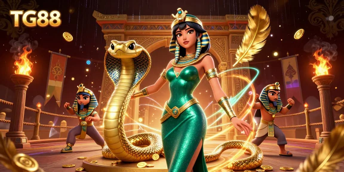 Experience gaming thrills with TG88 in a vibrant 3D world of excitement and gold.