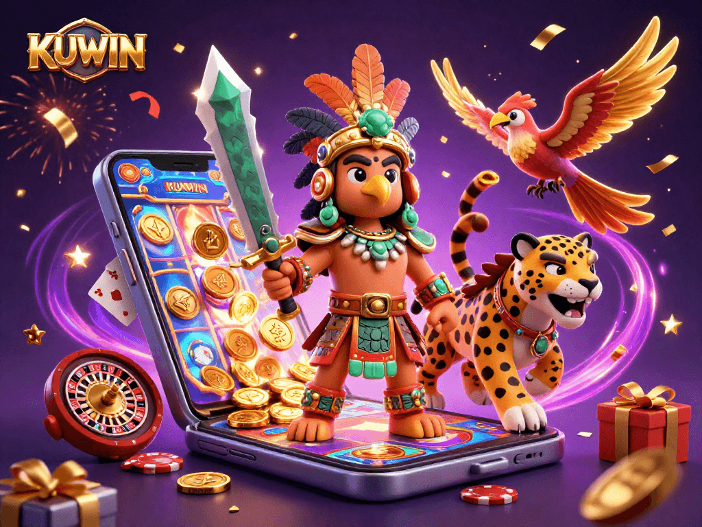 KUWIN offers thrilling gaming experiences with vibrant slot games and dynamic action elements.