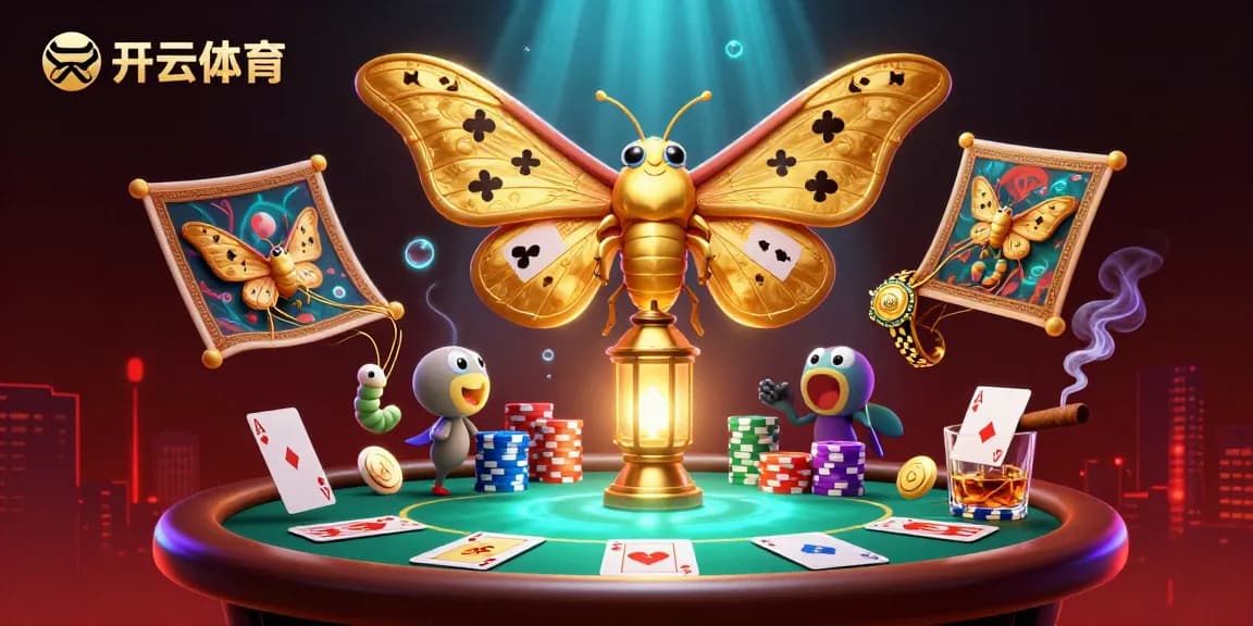 Experience the thrill of 开云体育 with a vibrant poker table scene featuring 3D characters.