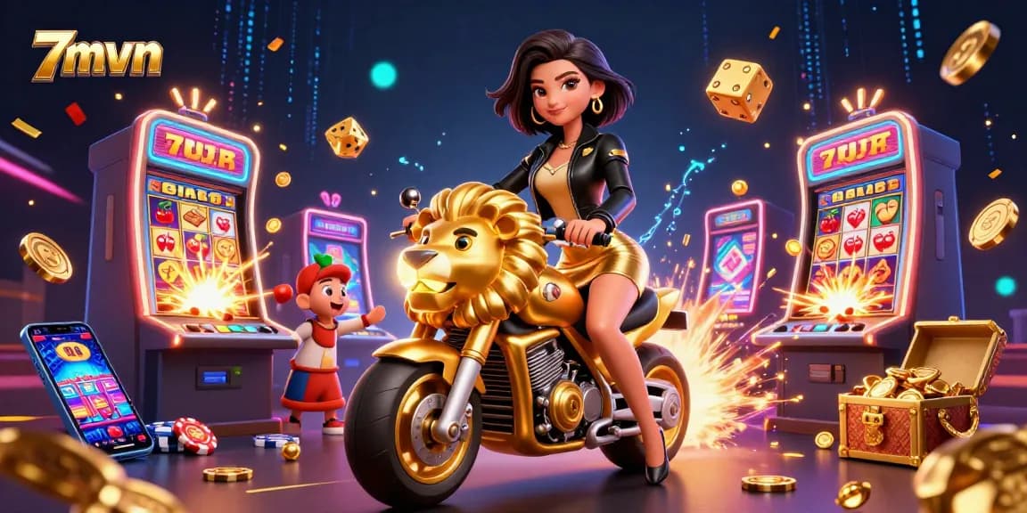 Play and win with 7mvn, featuring thrilling slot machine jackpots and vibrant casino elements.