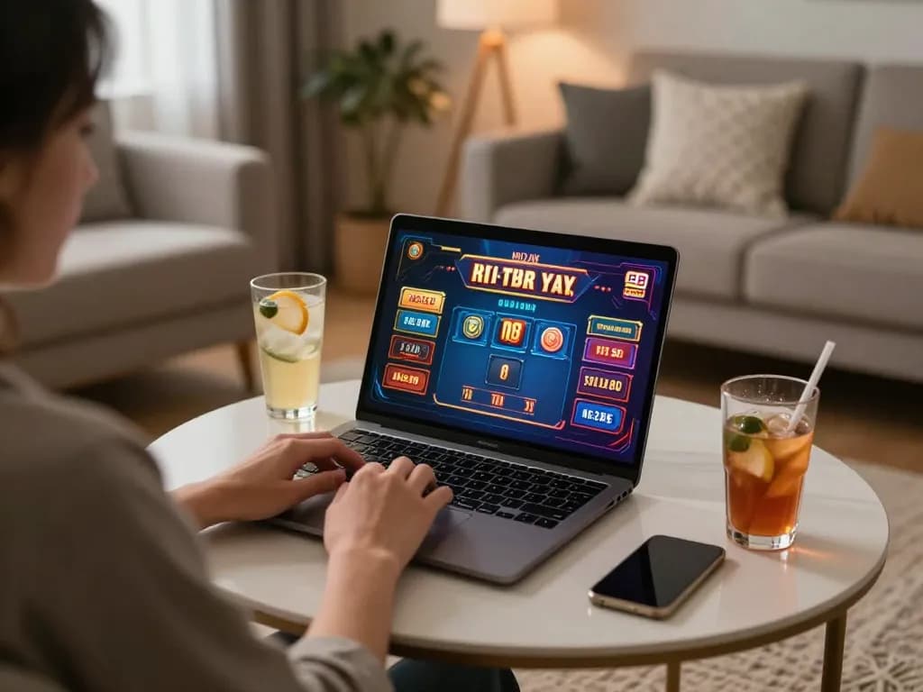 Join the excitement of casino gaming at abc8go with a cozy home setup featuring strategic online play.