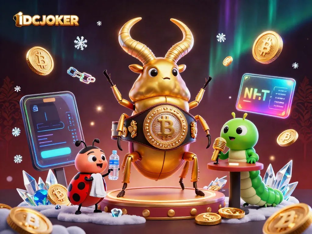 Experience thrilling moments with IDCJOKER through a dynamic 3D illustration showcasing incredible characters.
