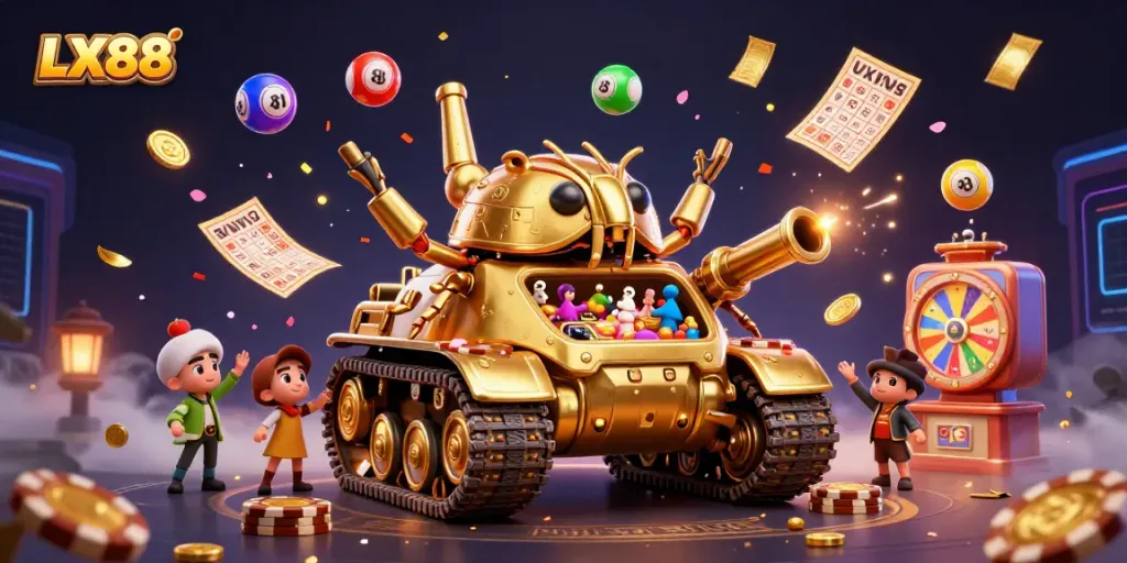 Experience thrilling gameplay at LX88’s vibrant mini casino, complete with enchanting details and dynamic elements.