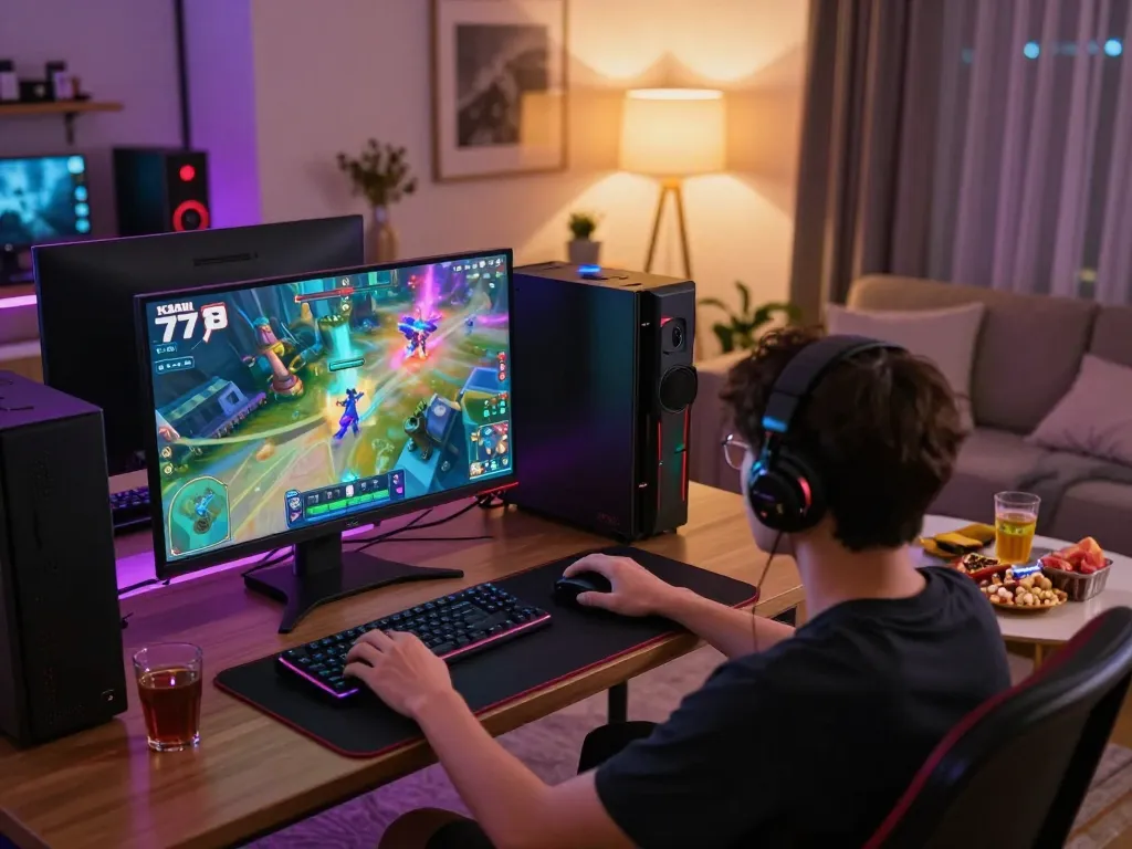 KADAL 778 gaming session with engaging game graphics and player interaction in a cozy living room