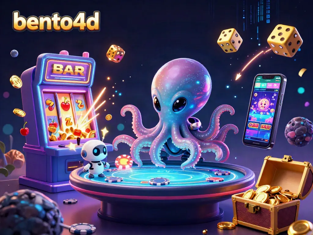 Engage with bento4d's thrilling slots experience featuring energetic alien characters and vibrant casino elements.