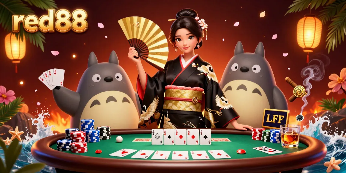 Experience the excitement of red88 with a vibrant casino scene featuring rich game elements and stunning visuals.