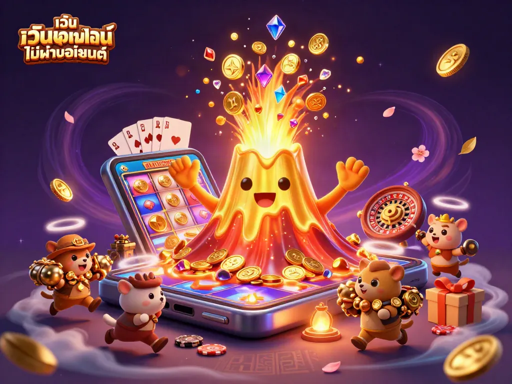 เล่นสล็อตออนไลน์บนเว็บพนันออนไลน์ ไม่ผ่านเอเย่นต์ พร้อมของรางวัลมากมาย