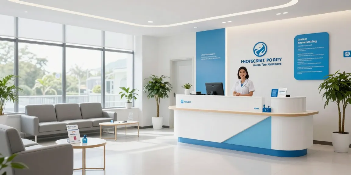 Healthcare clinic showcasing the hair transplant Turkey price in a compassionate environment with medical services and patient care.