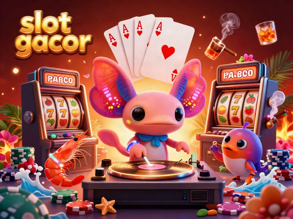 Experience the thrill of slot gacor with a vibrant underwater DJ scene packed with lively characters and dynamic gaming elements.