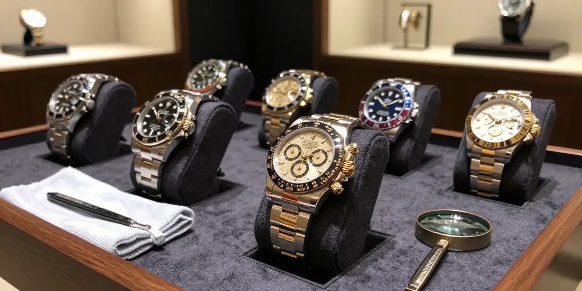 Showcase of exquisite rolex super clone watches highlighting luxury craftsmanship and elegance