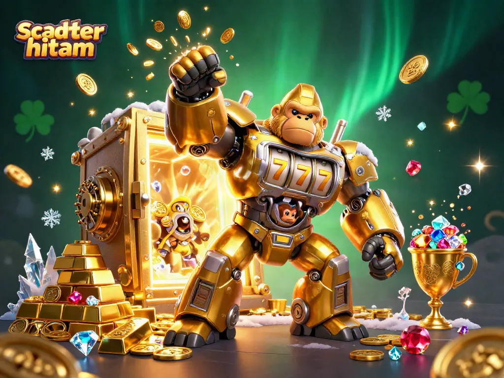 Engage in thrilling wins with scatter hitam gameplay featuring dynamic gold and treasures.