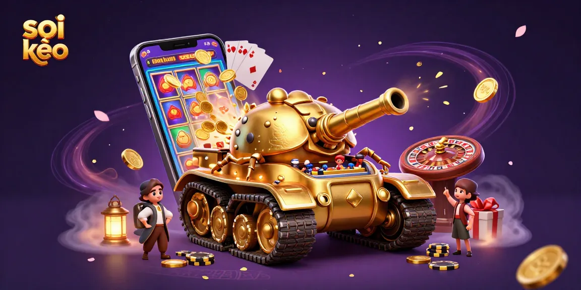 Win big with soi kèo insights in this vibrant 3D casino-themed illustration.