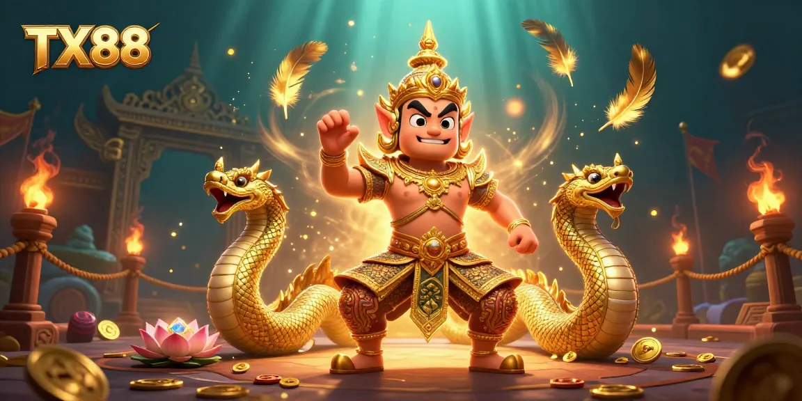 Engage with TX88 in a vibrant 3D casino scene filled with characters and dynamic elements