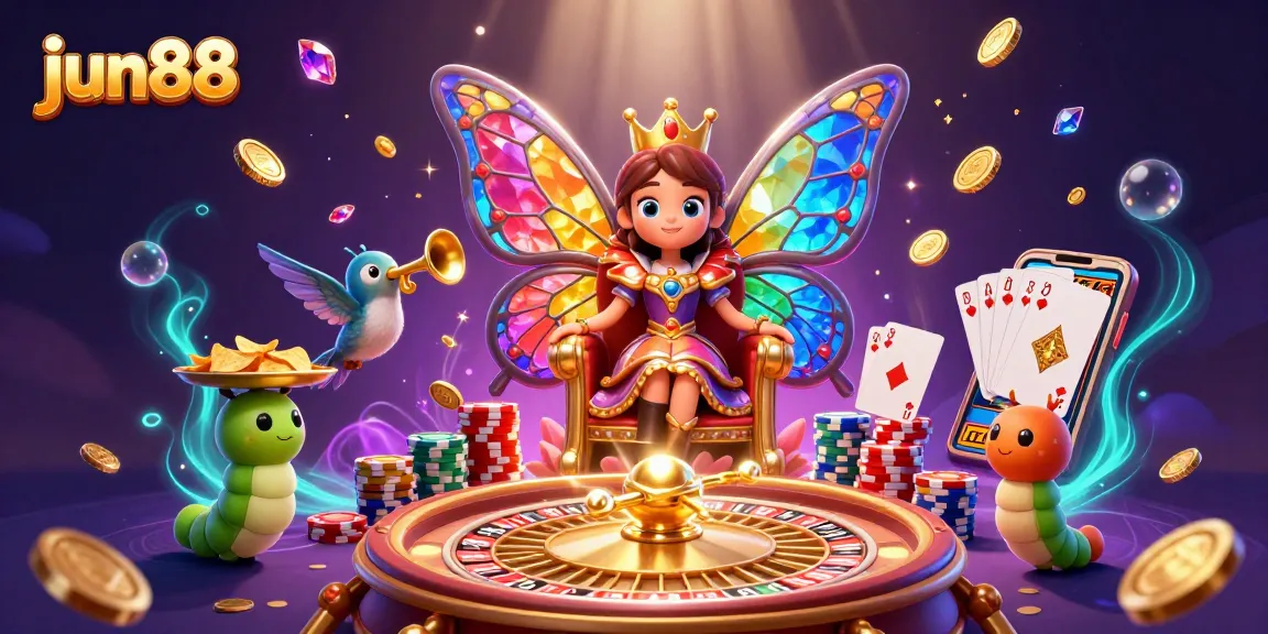 Place bets and enjoy vibrant gaming experiences at jun88, featuring captivating casino themes and elements.