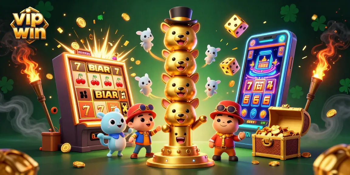 Spin to win with VIP WIN on the exciting slot machine featuring golden treasures and dynamic game elements.