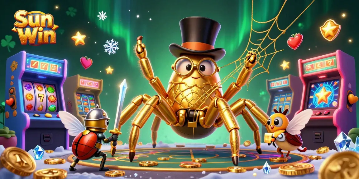 Engage with the thrilling excitement of Sun Win as characters explore a vibrant casino landscape.