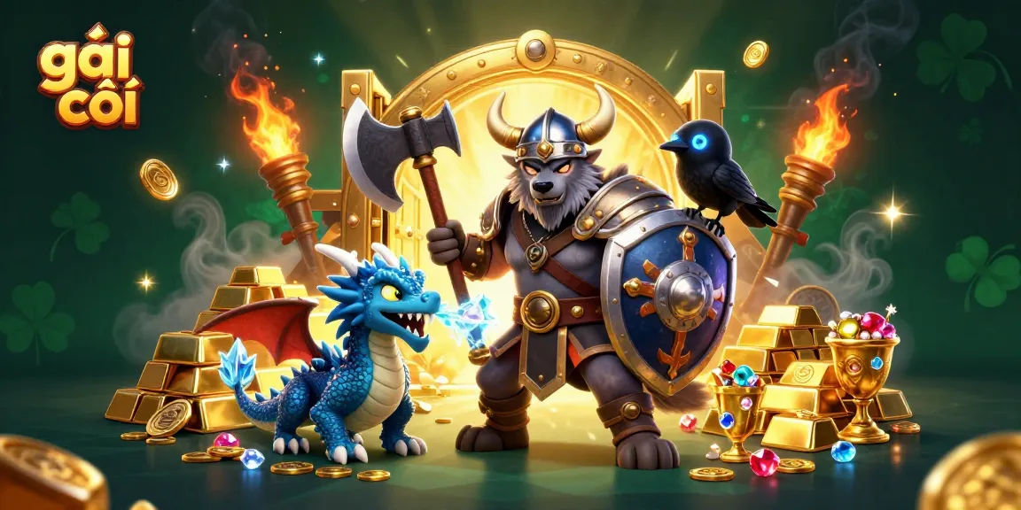 Experience thrilling action with gái gọi in this vibrant casino battle illustration.