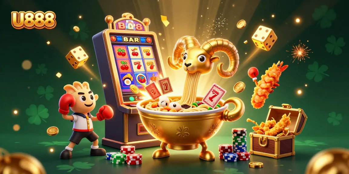U888 offers an exciting gaming experience with vibrant 3D casino characters and jackpot elements.