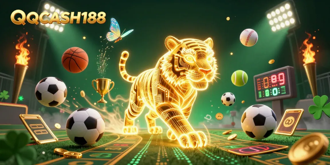 Experience thrilling sports betting with QQCASH188 in a vibrant, dynamic digital casino landscape.