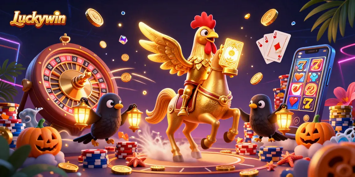 Experience thrilling casino adventures with Luckywin, featuring dynamic scenes and vivid characters.